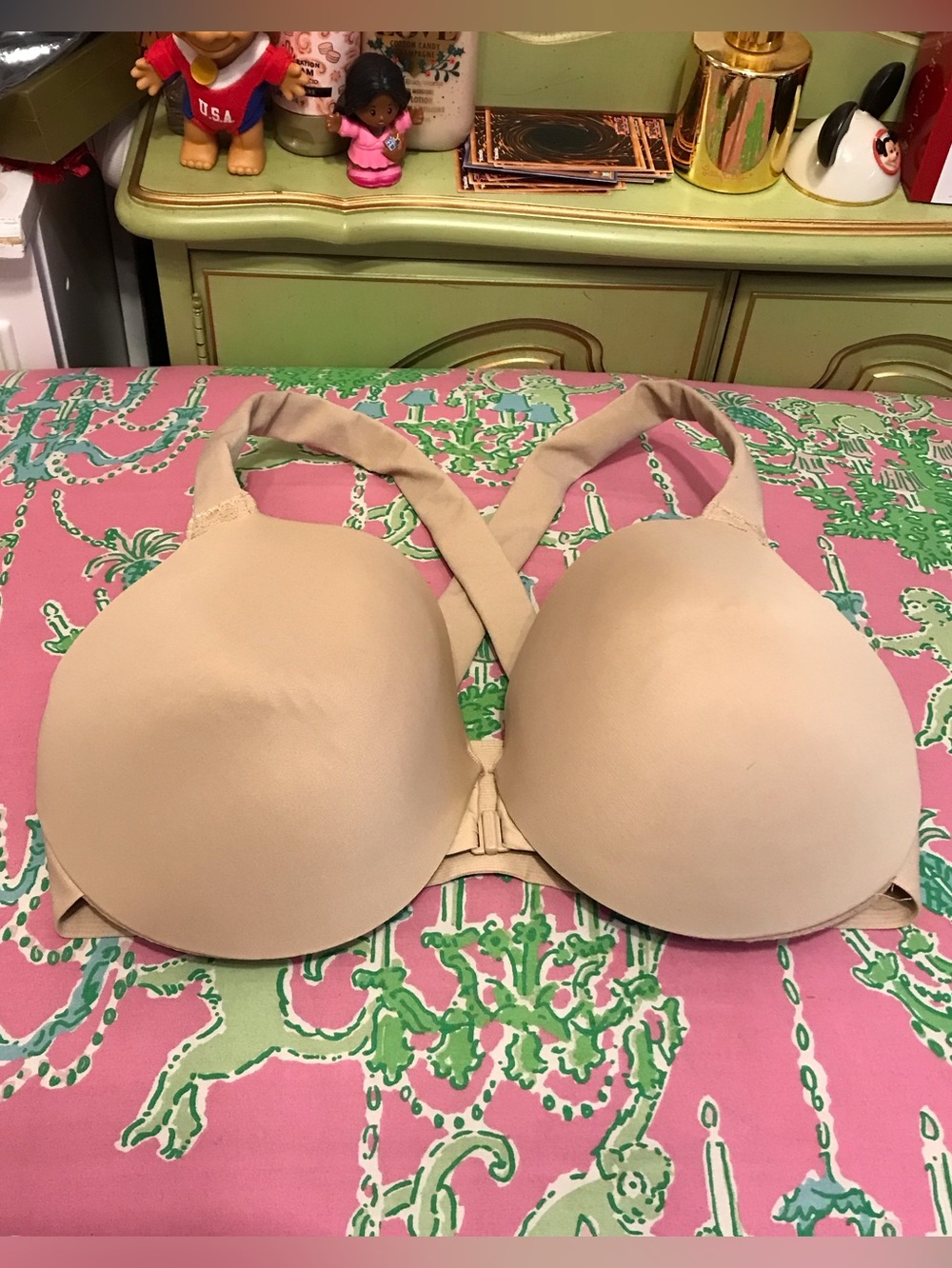 Spanx bra-llelujah front closure nude bra size 36DD